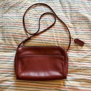 Beautiful Vintage Coach Purse red/brown leather